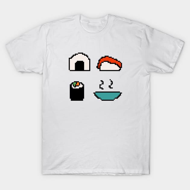 Japanese Food Pixel Art T-Shirt by Neroaida